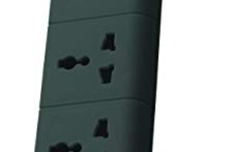 Belkin 3-Socket Extention Board with Surge Protector Universal Socket with 5Ft (1.5-Meter) Heavy Duty Cable Overload Protection, Comes with 5 Years Manufacturer Warranty, Grey Color, 350 Volts