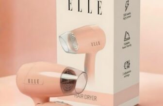 ELLE 1200W Foldable Hair Dryer for Women | 3 Heat Settings + Cool Shot | Heat Balance Technology | Compact Travel-Friendly | Overheat Protection | All Hair Types