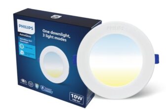 Philips 10W 3in1 AstraGlow Round LED Panel Light | Slim Surface Panel with High Brightness & Energy Efficiency | Durable Polycarbonate Body – White Finish | Pack of 1