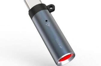 USB Type C Cigarette Lighter, Flameless Electronic Keychain Lighter for Mobile Phone USB-C Port, Portable Windproof Fire Starter for Cigarettes, Travel, Outdoor Camping & Everyday Carry