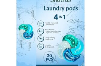 Shatras Premium Laundry Detergent Pods | Bio-Enzyme Stain Remover | Quick Dissolve | Deep Clean & Fabric Care | For Top & Front Load Machines | Pack of 30