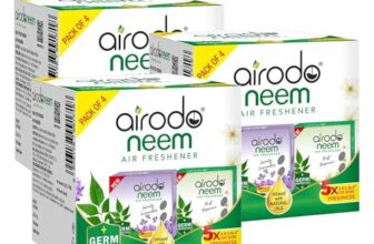 AIRODO Neem Bathroom Air Freshener Assorted Blocks|Mixed Fragrance|45 Days Long Lasting (12 x 72g)