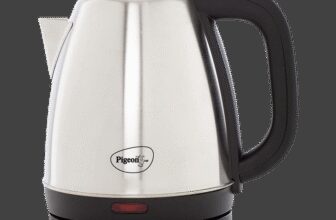 Pigeon Favourite Electric Kettle(1.5 L, Silver, Black)