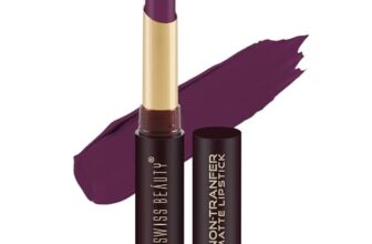 Swiss Beauty Non-Tranfer Matte Lipstick, Smooth & Waterproof, Attitude, 2g