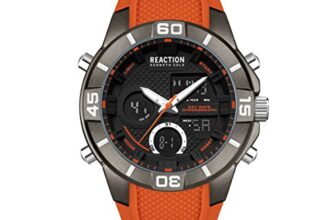 Kenneth Cole Reaction Analogue – Digital Men’s Watch – Krwgp2192103 (Black Dial Orange Colored Strap)
