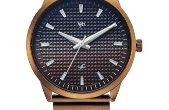 Fastrack Vyb Arcane with Quartz Analog Black+Coffee Dial Coffee Brown Stainless Steel Strap Watch for Men – FV30047QM01W