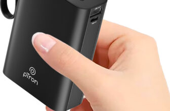 PTron 20000 mAh 22.5 W Nano Pocket Size Power Bank(Black, Lithium Polymer, Power Delivery 3.0, Quick Charge 3.0 for Earbuds, Mobile, Speaker, Smartwatch, Tablet, Trimmer)