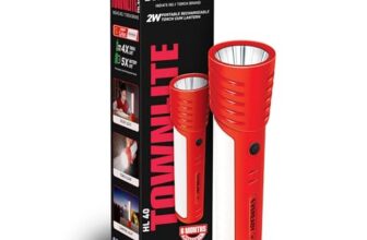 Eveready LED Townlite HL40, 2W Torch Cum 2.5W Lantern, Type-C USB Fast Charging, ?220 Lumen, Overcharge & Deep Discharge Protection, Powered By BIS Certified Li-Ion Battery
