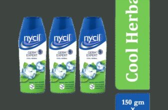 NYCIL Germ Expert Cool Herbal Prickly Heat and Cooling Powder ( Pack of 3)(3 x 150 g)
