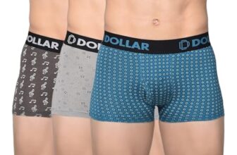 Dollar Bigboss Men’s Pack of 3 Printed Cotton Trunk (Print May Vary), X-Large Assorted