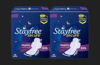STAYFREE Secure Nights Cottony Comfort XXL 40| Upto 100% leakage protection| Odor Control Sanitary Pad(Pack of 80)