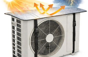 KCE STORE Air Conditioner  Cover(Width: 50 cm, SILVER)