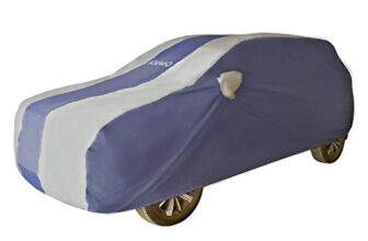 Amazon Brand – Solimo UV Protection & Dust Resistant Car Cover for MG Hector (Blue & Silver)
