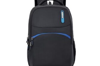 American Tourister Dolph+ 02 | 33L Backpack | 17″ Laptop Bag | 3 Compartments | College & Office Backpack for Men and Women | Black | 1 Year Global Warranty