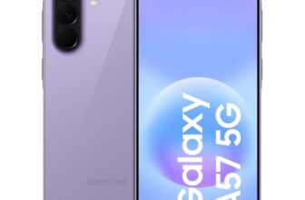 Samsung Galaxy A57 5G (Awesome Lilac, 8GB RAM, 256GB Storage), Agentic AI, Triple Camera with Nightography Video, 2 Days Battery Life, 6 Gen OS Upgrades, IP68, 6.9mm Sleek, with No Cost EMI