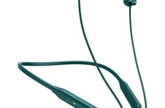 pTron Tangent Rush w/ 50Hrs Playtime, Pristine Sound, Dual-Device Pairing, Bluetooth 5.4 Wireless in-Ear Earphones with Mic, Voice Assistant, Type-C Fast Charging & IPX5 Water Resistant (Forest Green)