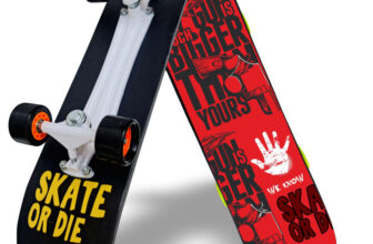 Jaspo Black Duck Fibre (26″ X 6.5″) Fully Assembled Skateboard (Suitable for All Age Group) – RED DEVIL 26.5 inch x 6.5 inch Skateboard(Multicolor, Pack of 1)