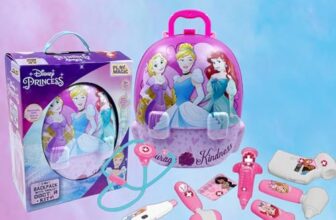 PlayMagic Princess Doctor Playset for Kids |Convertible Suitcase with Battery Operated Pretend Play Toy for Boys & Girls 3+ Years| Doctor Kit Toyset Perfect for Gift | retend Play Learning Toy
