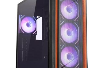 Zebronics Premium Gaming Cabinet, Mid-Tower, EATX/ATX, Upto 360mm AIO Support, 4 Infinity Mirror ARGB Fans, Side Tempered Glass, USB 3.0, 2X USB, Magnetic Dust Filter (Spectra, Black)
