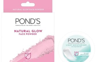 POND’S Light Face Moisturizer 200 ml, Daily Lightweight Non-Oily Cream with Vitamin E for Soft Glowing Skin, SPF 15 – With Vitamin C & Niacinamide&Pond’s Natural Glow Face Powder, Pink Glow – 30G