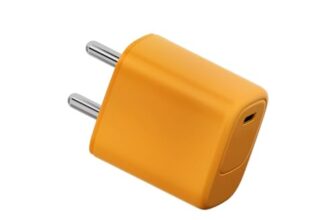 DeperAI 20W GaN III Fast Type C Mobile Charger, MFi Certified, Compatible for iPhone, iPad Pro/Air 2, Samsung, and Other iOS, Android Devices, PD 3.0 Fast Charging, Supports UFCS, Wrap (Orange)