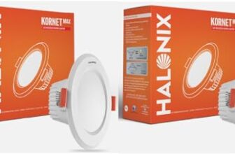 Halonix Plastic 3W 6500K White Junction Box Led Downlighter | Cut Out- 2.15 Inch, Dia- 3.22, Height- 1.96 Inch | Pf-: >0.50, CRI- >80 | Led Ceiling Light for Home, Shop and Office |Pack of 2