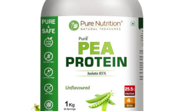 Pure Nutrition Pea Protein Isolate 85% | 25.5g Protein | Vegan & Gluten-Free(1 kg)