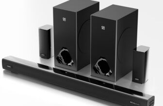 GOVO GOSURROUND 888 Dolby Digital 625 W Bluetooth Soundbar(Platinum Black, 5.2 Channel)