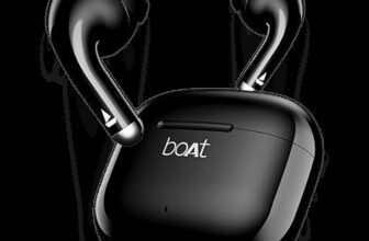 boAt Airdopes 101v2, Flex Fit Tips,13mm Drivers, Stream Ad Free Music via App Support Bluetooth(Pitch Black, True Wireless)