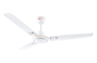 Orient Electric 1200 mm Pacific Air Déco| Decorative ceiling fan | Powerful airflow| BEE1 Star Rated | 2-year warranty | White Silver, pack of 1