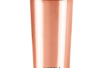 MILTON Copper Tumbler with Lid, 480ml, 100% Pure Copper, BPA Free, Leak Proof, Office, Boosts Immunity, Supports Digestive & Liver Health, Ayurveda Inspired
