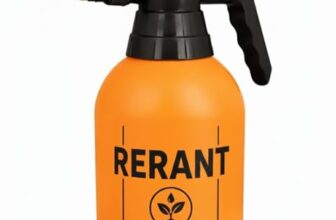 RERANT 2-Liter Multi-Purpose Pump Pressure Sprayer – Heavy Duty Handheld Garden Sprayer for Plants, Cleaning Solutions, and Lawn Care – Adjustable Brass Nozzle, 2.0L / 4.5 Pints (Style 03)
