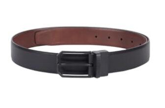Van Heusen Leather_Mens__Belt_(Vhblgrgff200015_Black With Tan_Xl)