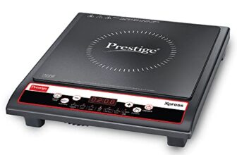 Prestige Xpress 1200W Induction Cooktop with Ceramic Plates, Black