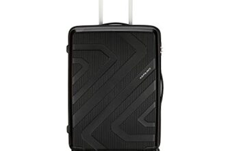 American Tourister Kamiliant Kiza 55CM – Black Hard Luggage 4 Wheel (GZ8 (3) 09 005)