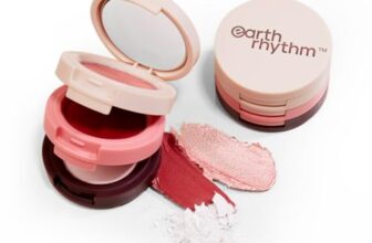 Earth Rhythm Dab Set Go 3-in-1 Face Palette With Eyeshadow, Lip & Cheek Tint & Mattifying Face Powder, For Everday Makeup, Highly Pigmented (Rose)