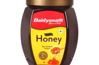 Baidyanath Ayurved Pure Honey – 1KG | C4 Approved – International Standard | 100% Natural with No added Sugar | Rich Source of Anti-Oxident & Natural Immunity Booster