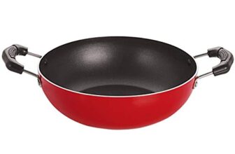 Nirlon Non Stick Aluminium Gas Stove Compatible Kadhai -24cm