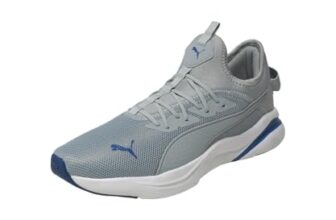 PUMA | Softride Rift PulseFusion Men’s Comfortable Running Shoes | Cool Mid Gray-Cobalt Glaze-White | 6UK