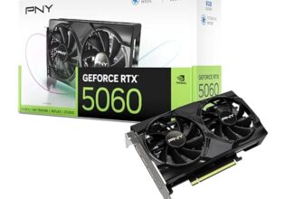 PNY GEFORCE RTX™ 5060 8GB Dual Fan DLSS 4 Gaming Graphics Card – VCG50608DFXPB1