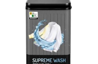VW 8.5 kg Top Load Washer Only (V8 SupremWash) (Black/Grey)