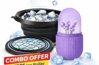 Glosstiy Glam Premium Ice Facial Combo Set with Free Ice Roller | Skin Tightening & Minimizing(30 ml)