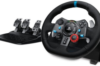 Logitech G29 Driving Force Racing Wheel,Floor Pedals  Motion Controller(Black, For PC, PS3, PS4, PS5)