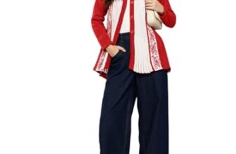 Aarika Womens Winter Wear Red Colour Floral Woolen Cardigan-(S-L)-(CG-W-MD-B-47-RED-S)