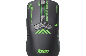 Foxin Phantom GM 104 USB Wired Gaming Mouse with Upto 7200 DPI Gaming Sensor | 6 Buttons | Upto 10 Million Clicks | RGB Lighting | Ergonomic Design | 1.5m Cable (Black)