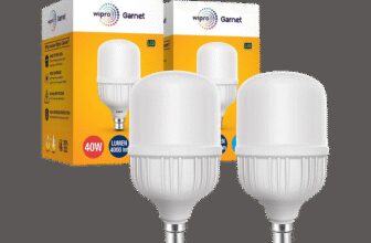 Wipro 40 W Basic Standard B22 LED Bulb(White, Pack of 2)