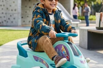 Toyzone Vroom Magic Car | Kids Swing Car,Twister Ride On | No Battery, No Pedal | Safe & Sturdy | Indoor & Outdoor Push Ride on for Kids | 2-10 Years, 50 Kg Capacity
