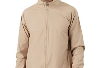 Pump’d Men’s All-purpose Windcheater with Front Zip Closure & Self Packing Kit (Sand, M)