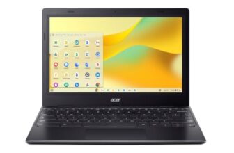 Acer Chromebook, Intel Celeron- N4500 Processor, 4GB LPDDR4 RAM, 64GB eMMC, 29.46cm /11.6″ inch HD Display, Chrome OS, Intel UHD Graphics,WiFi 5, Black, 1.2 KG, CO731, Thin & Light Laptop