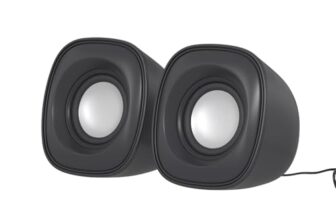 amazon basics 2.0 Multimedia Speaker for PC | 3.5 mm Aux-in | 2x3W | for PC, Laptop, Tablet